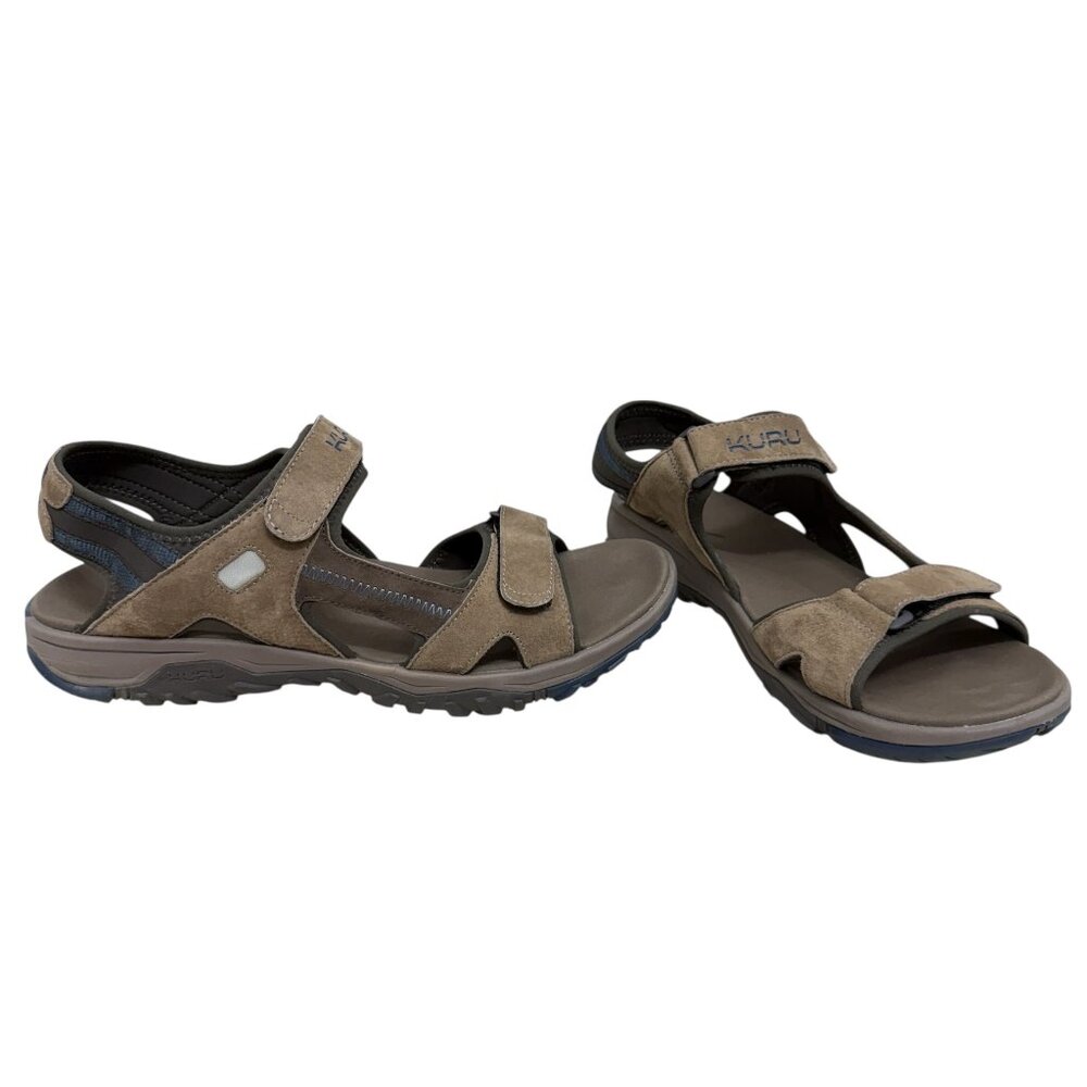Kuru Tread Waterproof Leather Hiking Sport Sandal Brown Size Men's 14